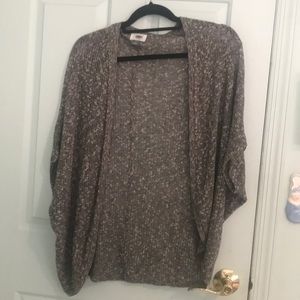 Grey Open Cardigan